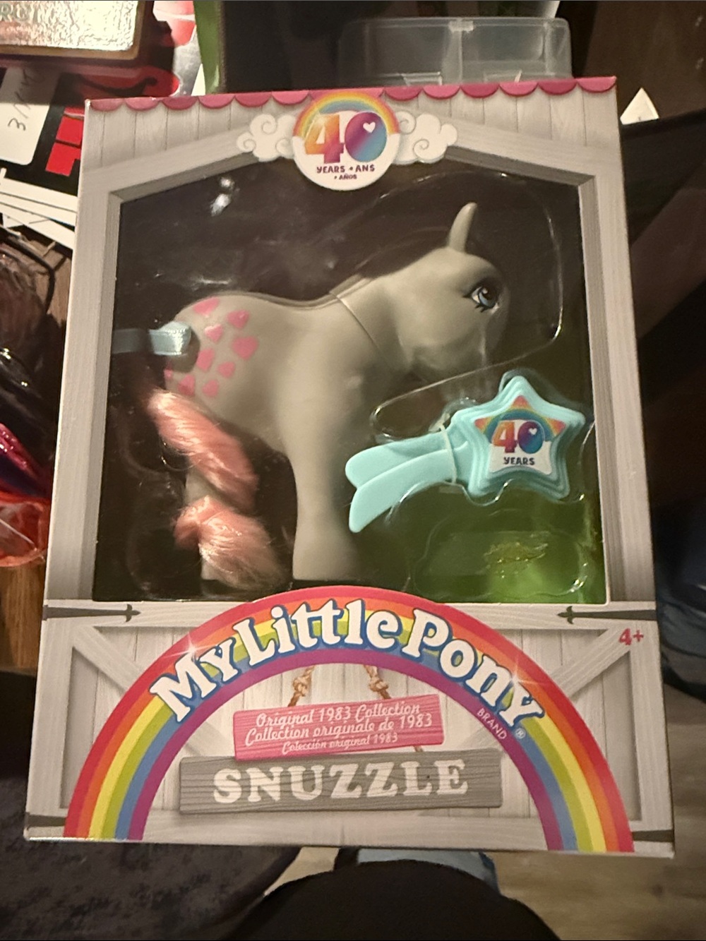 My Little Pony Snuzzle Gray Pony with Pink Mane - 40th Anniversary